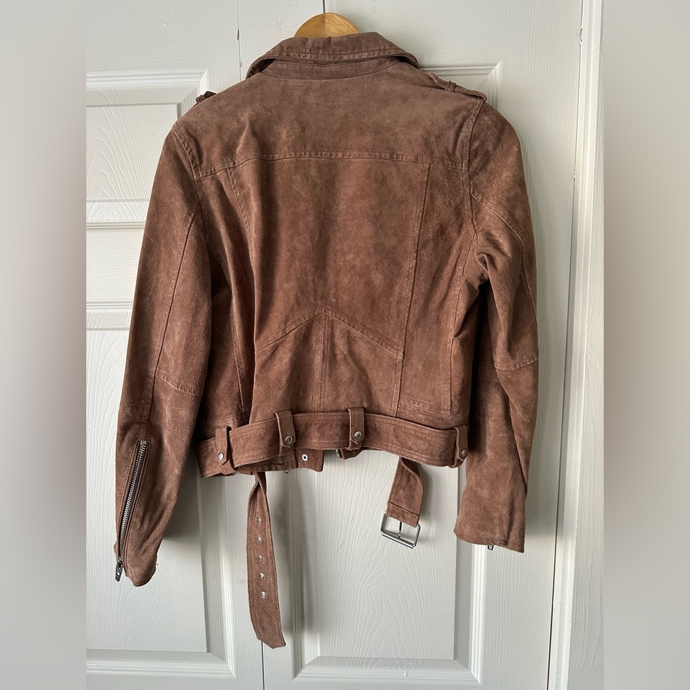 BLANKNYC Suede Moto Jacket, Size Large